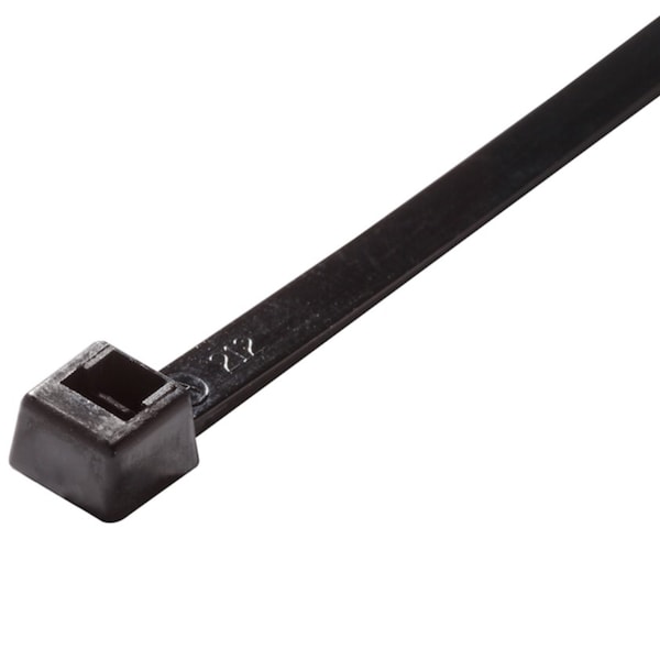 Advance Cable Ties 11 50lb UV Black Mounting Hole Cable Tie 100/ BG AL-11-50-MH-0-C